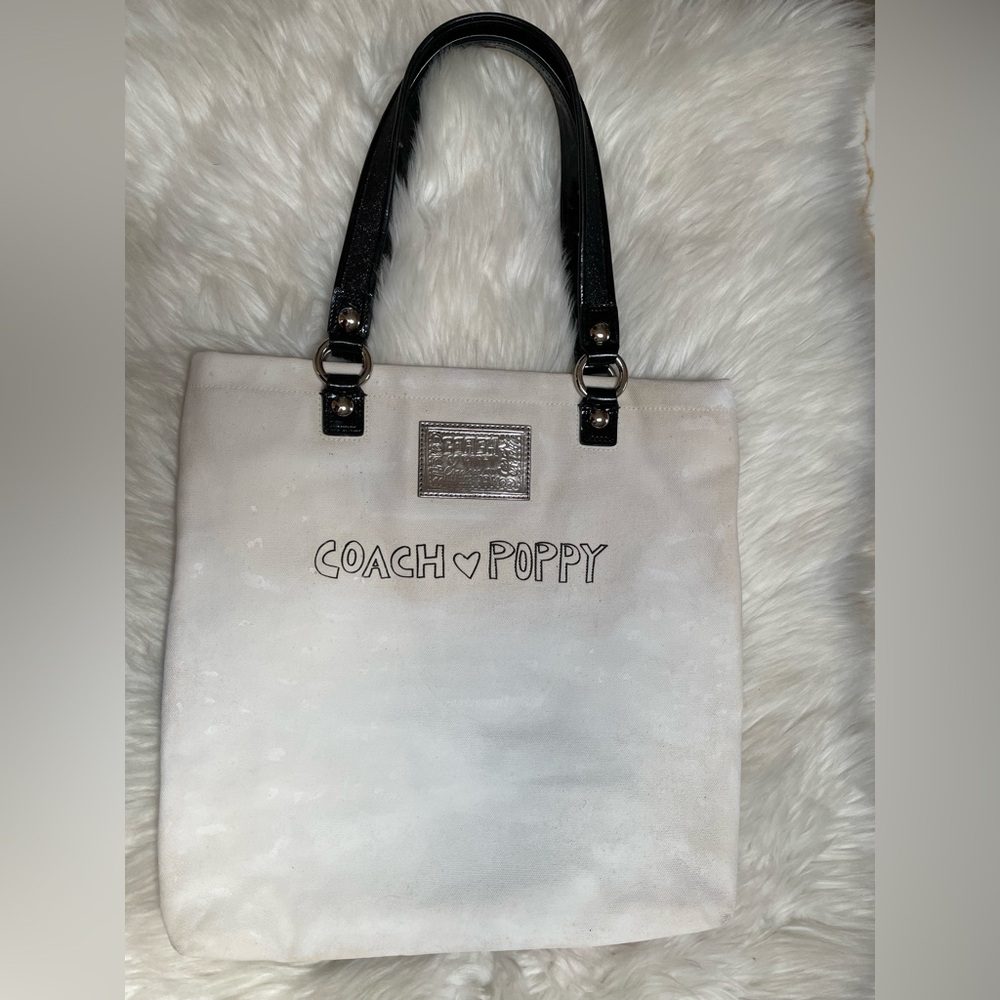 COACH Poppy Chan PEPPER Canvas Tote Bag - Picture 4 of 15